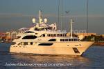 ID 6605 GALAXY - Completed in 2005, she was built by Benetti at their Livorno shipyard in Italy. The 58m, 805 tonne displacement, steel & aluminium yacht is seen here in Melbourne, Australia.